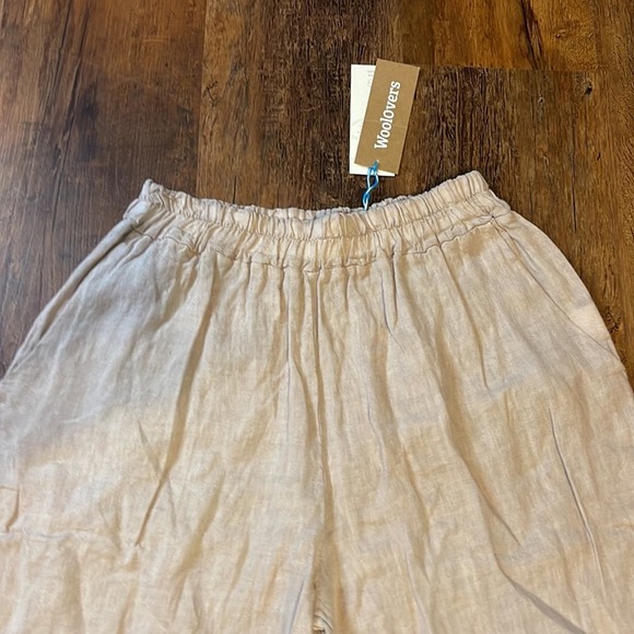 NEW Woolovers Tan 100% Linen Culottes Women’s Size 8 NWT - Picture 2 of 7